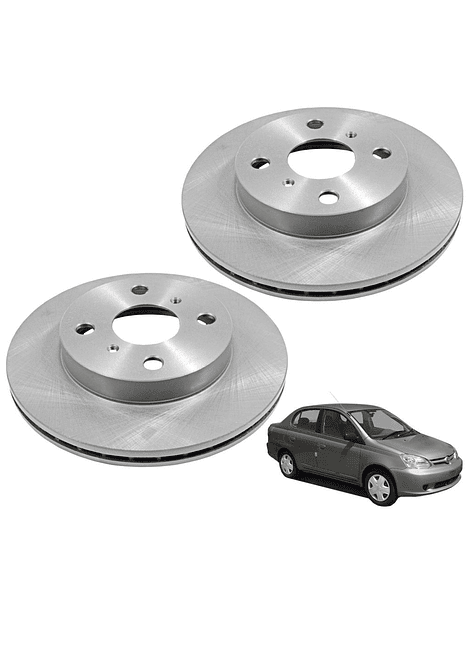 Discos de Frenos Delantero Toyota Yaris Echo 2000 2005 (PAR)