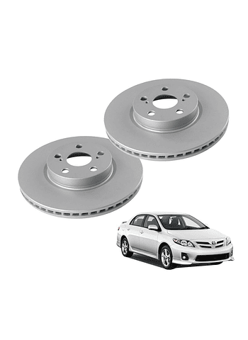 Discos de Frenos Delantero Toyota Corolla 2006 2019  Urban Cruiser 2007 2016 (PAR)