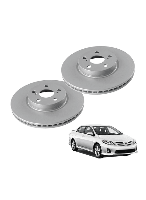 Discos de Frenos Delantero Toyota Corolla 2006 2019  Urban Cruiser 2007 2016 (PAR)