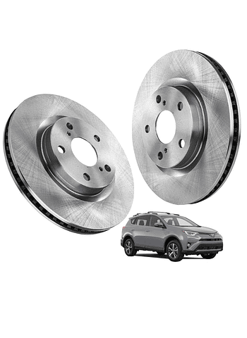  Discos de Frenos Delantero Toyota RAV4 2013 2018 (PAR)