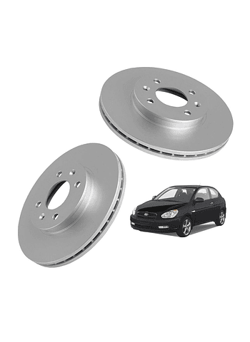 Discos de Frenos Delantero Hyundai Accent 2006 2010 (PAR)