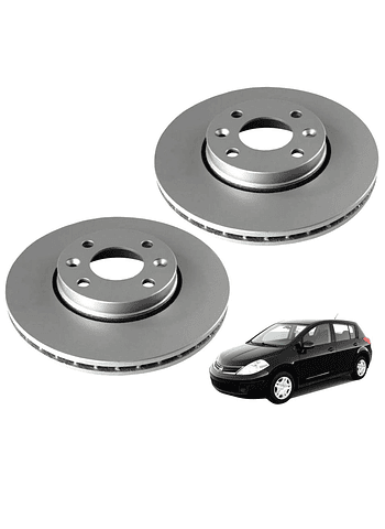 Discos de Frenos Delantero Nissan Tiida 2009 2014 (PAR)