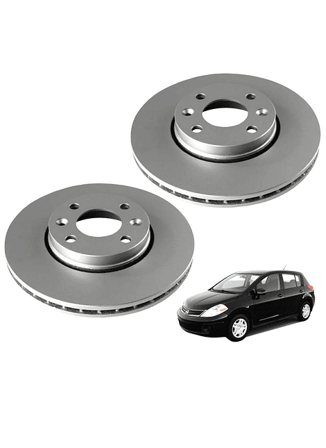 Discos de Frenos Delantero Nissan Tiida 2009 2014 (PAR)