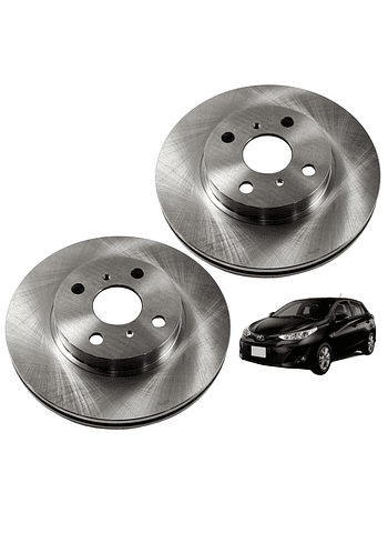  Discos de Frenos Delantero Toyota New Yaris 2006 2022 (PAR)