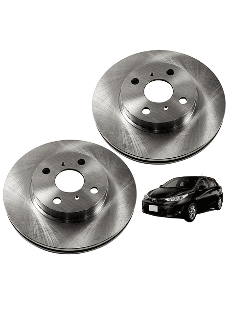  Discos de Frenos Delantero Toyota New Yaris 2006 2022 (PAR)