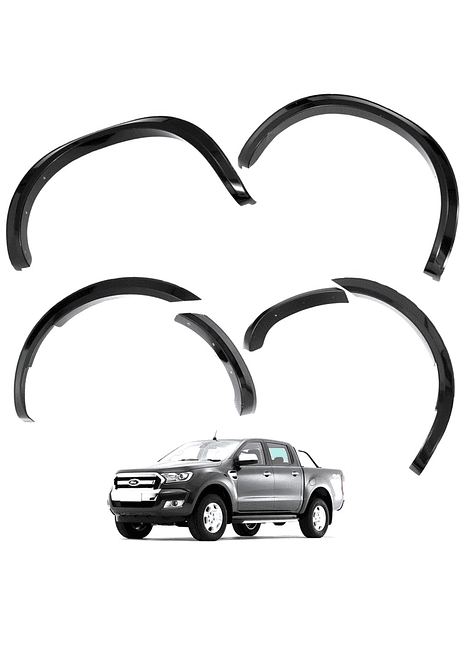 Kit Extensiones De Tapa Barro Slim Fender Ford Ranger 2013 2016