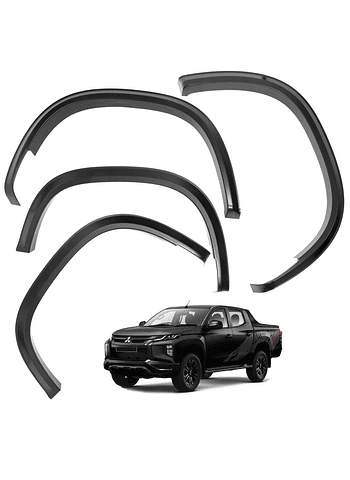 Kit Extensiones De Tapa Barro Slim Fender Mitsubishi L200 2019 2021