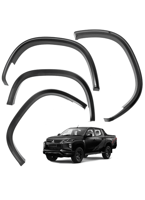Kit Extensiones De Tapa Barro Slim Fender Mitsubishi L200 2019 2021