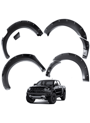 Kit Extensiones De Tapa Barro Versión Offroad Ford Ranger 2019 2021