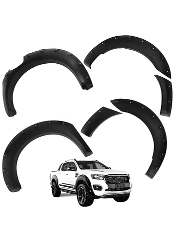 Kit Extensiones De Tapa Barro Versión Offroad Ford Ranger 2013 2018