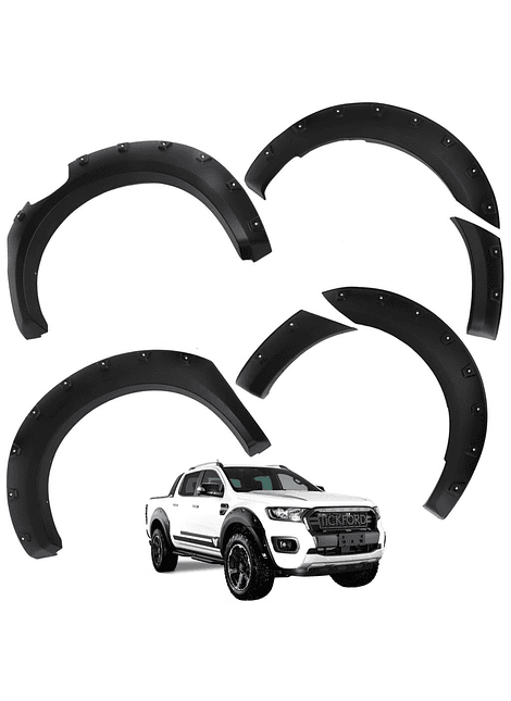 Kit Extensiones De Tapa Barro Versión Offroad Ford Ranger 2013 2018