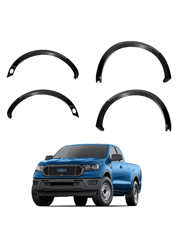 Kit Extensiones De Tapa Barro Slim Fender Ford Ranger 2019 2021