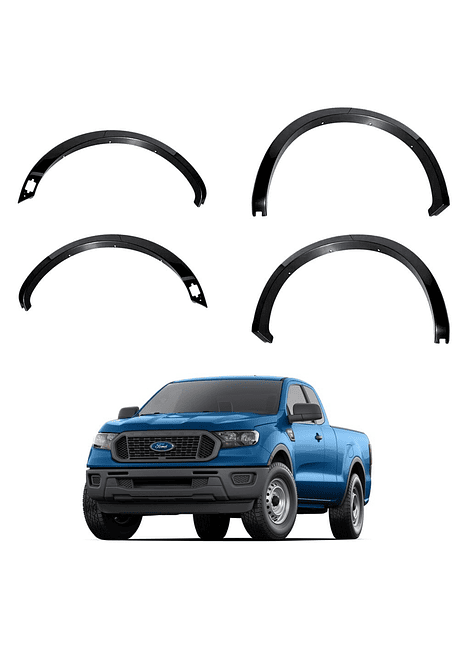Kit Extensiones De Tapa Barro Slim Fender Ford Ranger 2019 2021