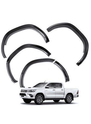 Kit Extensiones De Tapa Barro Slim Fender Toyota Hilux Revo SR 2016 2020