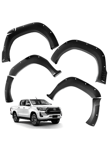 Kit Extensiones De Tapa Barro Tipo TRD Toyota Hilux Rocco 2019 2021