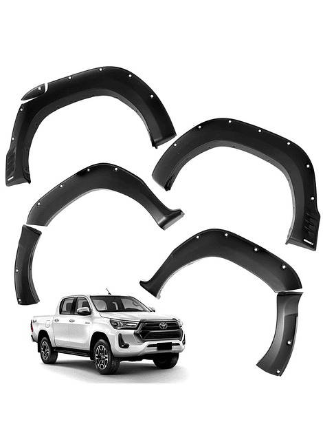 Kit Extensiones De Tapa Barro Tipo TRD Toyota Hilux Rocco 2019 2021