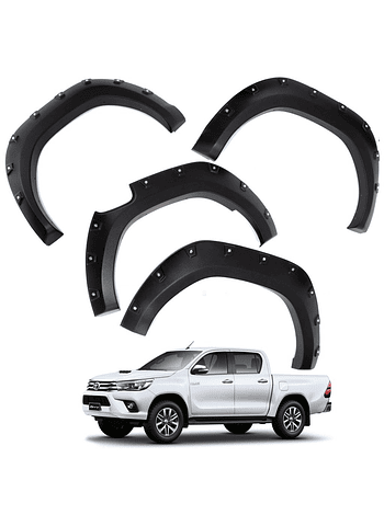 Kit Extensiones De Tapa Barro Versión Offroad Toyota Hilux Revo SR 2016 2020