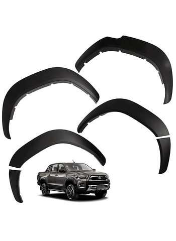 Kit Extensiones De Tapa Barro Tipo Original Toyota Hilux Revo SR 2016 2020