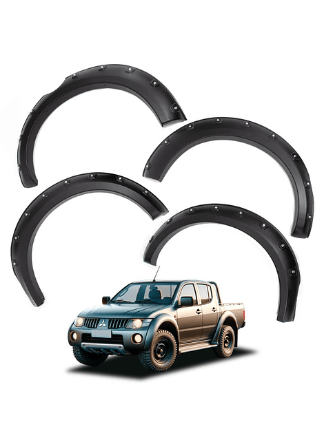 Kit Extensiones De Tapa Barro Versión Offroad Mitsubishi L200 2005 2015