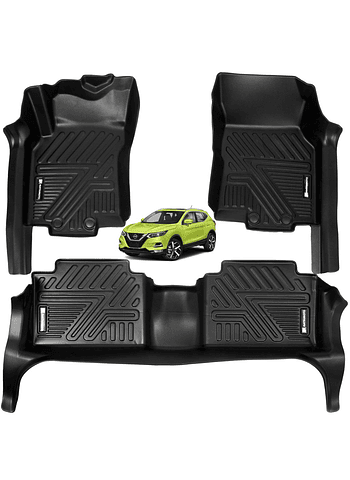 Set De Pisos Calce Perfecto Nissan X-Trail 2018 2022 5D Con Cubre Umbral Completo De Puerta
