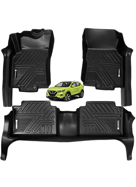Set De Pisos Calce Perfecto Nissan X-Trail 2018 2022 5D Con Cubre Umbral Completo De Puerta