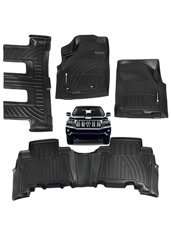 Set De Pisos Calce Perfecto Toyota Prado 2018 2022 3 Filas De Asientos