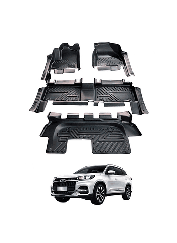 Set De Pisos Calce Perfecto Chery Tiggo 8 / Tiggo 8 Pro 2022 2025 3 Filas De Asientos