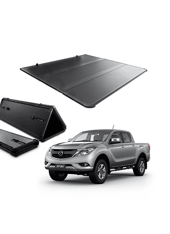 Tapa Rígida Plegable Mazda BT-50 2013 2020 Mitsubishi L200 2024 2026 HTTC-TRI24