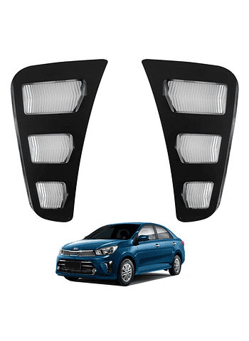 Kit DRL Biseles con Led Blanca Luz Intermitente Kia Soluto 2020