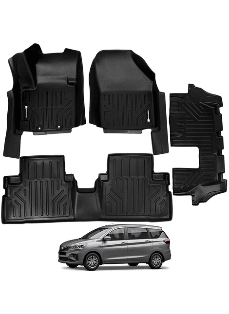 Set de Pisos Calce Perfecto Suzuki Ertiga 2018 2022 3 Filas De Asientos