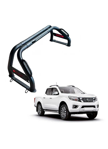 Barra Antivuelco Nissan NP300 De Hierro Premiun Color Negro