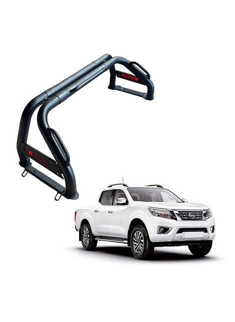 Barra Antivuelco Nissan NP300 De Hierro Premiun Color Negro
