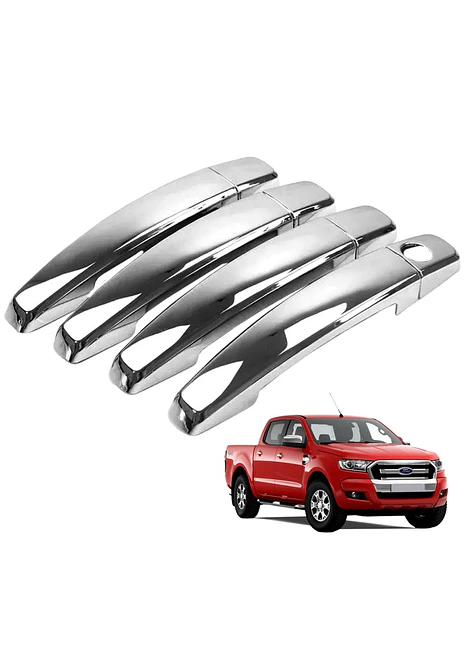 Set Cubre Manillas Ford Ranger 2013 2016 Cromo