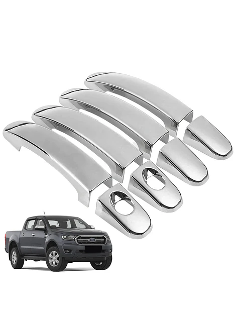 Set Cubre Manillas Ford Ranger 2017 2019 Cromo