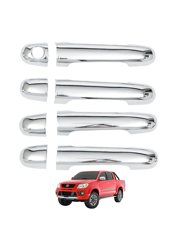 Set Cubre Manillas Toyota Hilux 2006 2010 Cromo