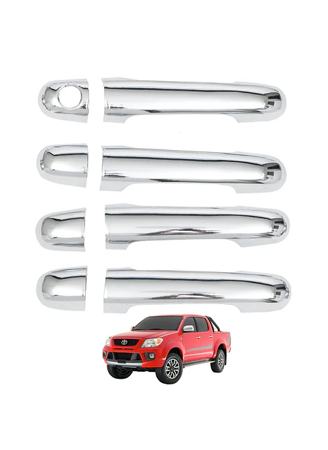 Set Cubre Manillas Toyota Hilux 2006 2010 Cromo