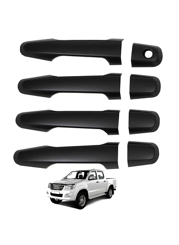 Set Cubre Manillas Toyota Hilux 2006 2015 Black Edition