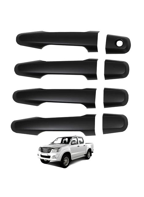 Set Cubre Manillas Toyota Hilux 2006 2015 Black Edition