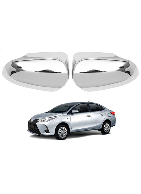 Cubre Retrovisor Yaris Sedan 2014 2017 Cromo