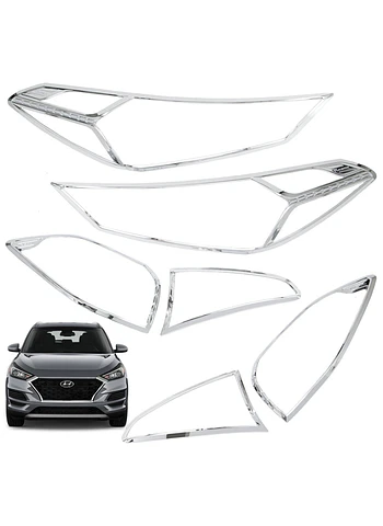 Kit Decorativo Exterior Cromo Hyundai Tucson 2019 2022 Sin Manillas