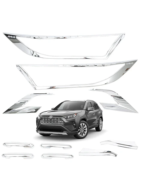 Kit Decorativo Exterior Cromo Toyota RAV4 2019 2022