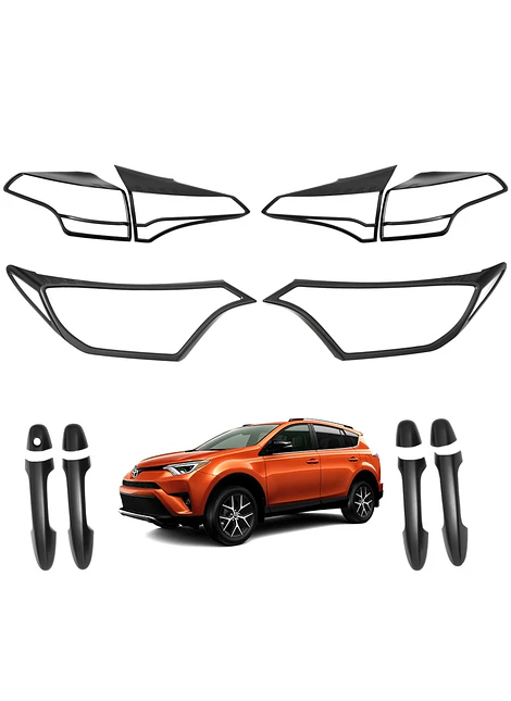 Kit Decorativo Exterior Black Edition Toyota RAV4 2016 2018
