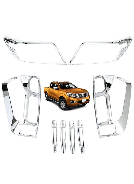 Kit Decorativo Exterior Cromo Para Nissan NP300 Navara 2015 2020