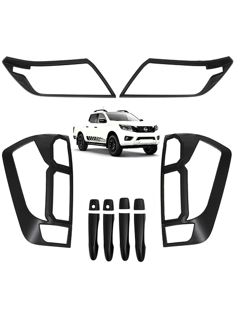 Kit Decorativo Exterior Black Edition Nissan NP300 Navara 2016 2020