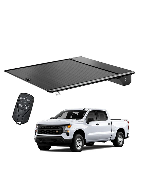 Cubierta Electrónica Retráctil Chevrolet Silverado 5,5 FT 2019 2026 Aluminio