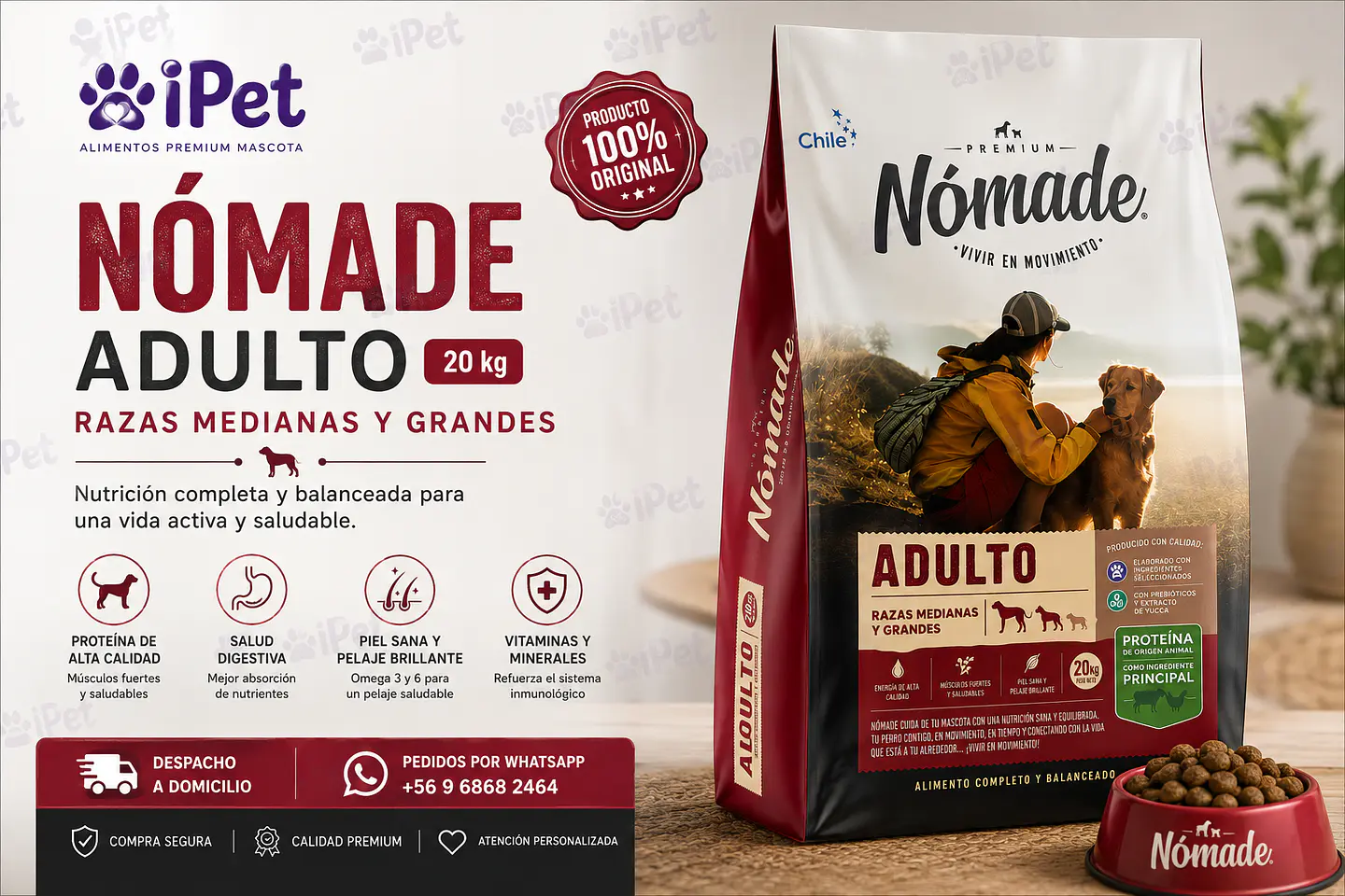 Nómade Adulto Razas Medianas y Grandes 20 kg 2