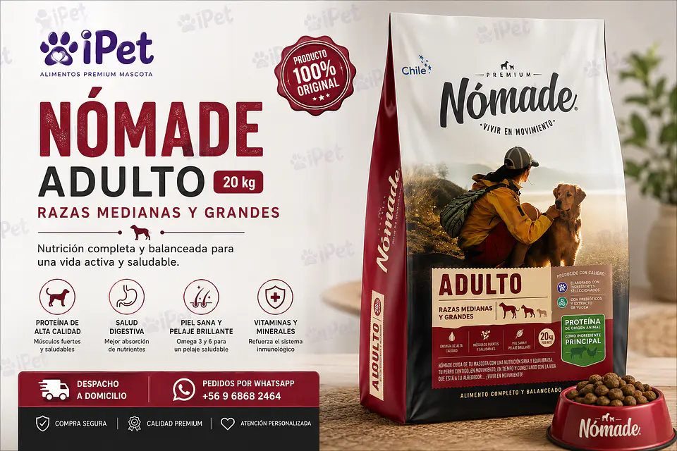 Nómade Adulto Razas Medianas y Grandes 20 kg 2