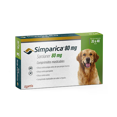 Simparica Antiparasitario para Perros de 20 a 40 kg
