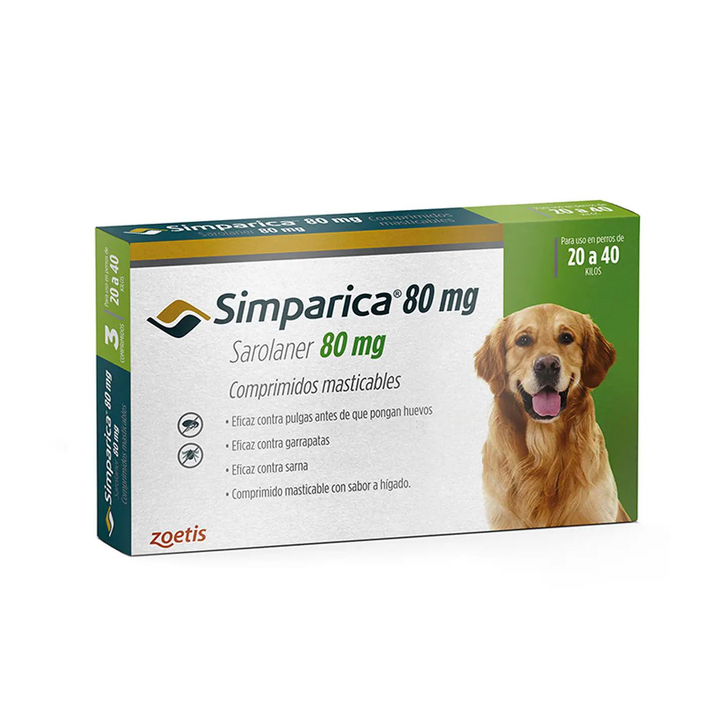 Simparica Antiparasitario para Perros de 20 a 40 kg 1
