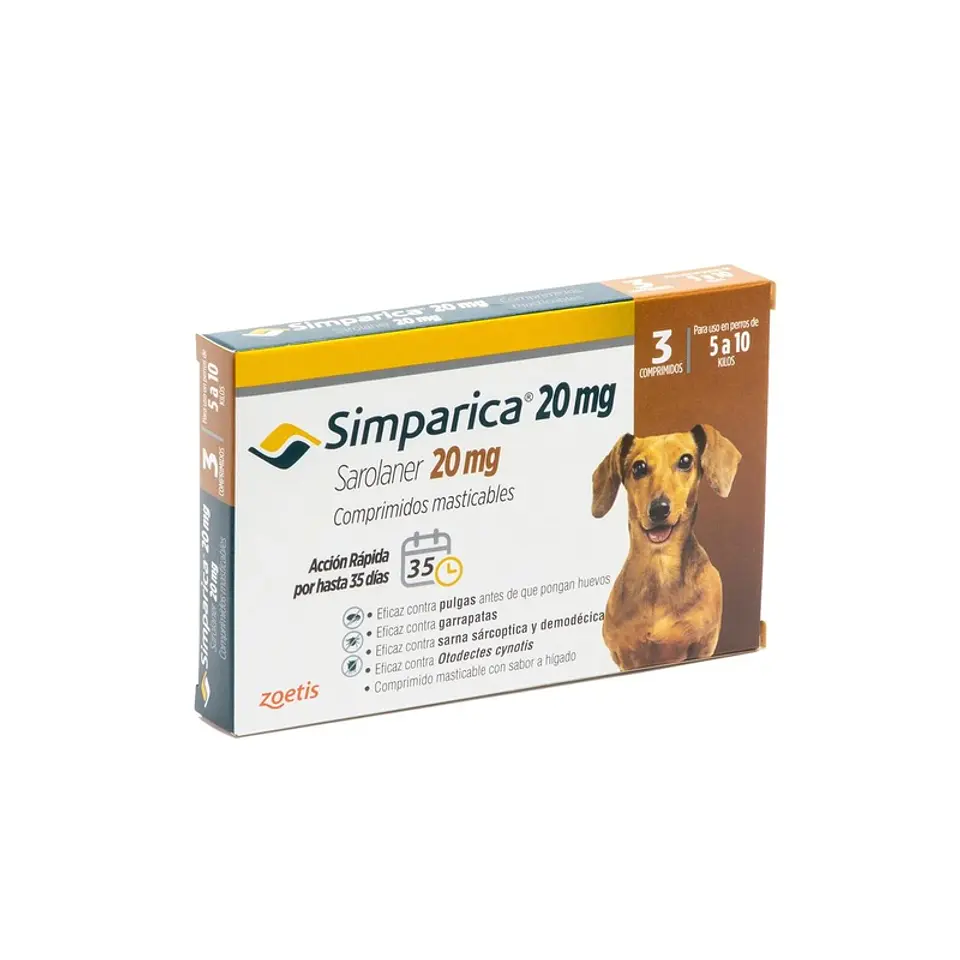 Simparica Antiparasitario para Perros de 5 a 10 kg 1